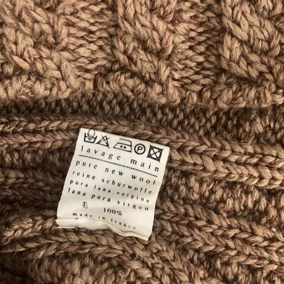 PLUCK Paris ~ 100% Pure New Wool Chunky Knit Sweater - Picture 10 of 11